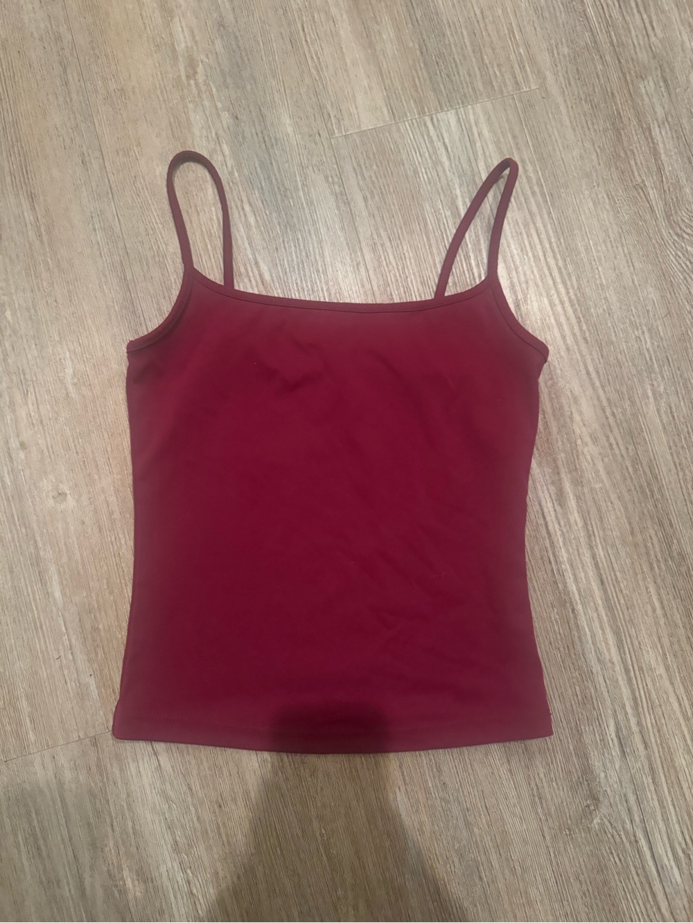 Garage sour cherry sleek cami scoop neck